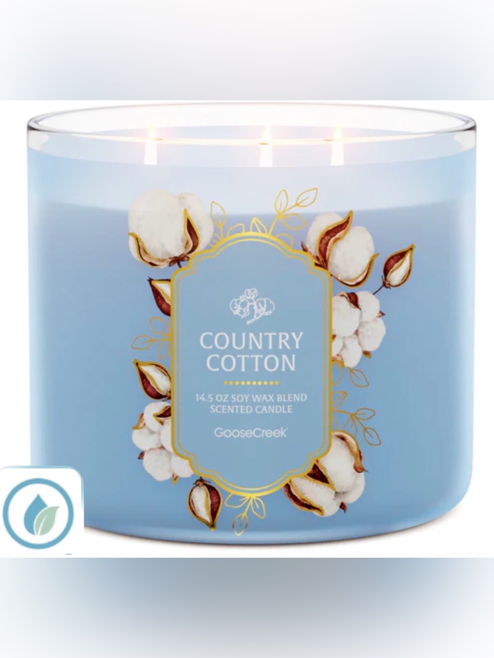 Goose Creek Country Cotton 3-Wick Scented Candle - 14.5 oz